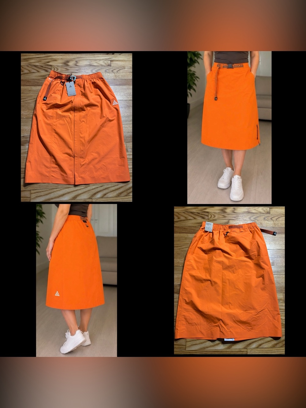 Nike ACG Morpho Storm-FIT ADV Wrap Skirt Orange Unisex SIZE XS NEW!